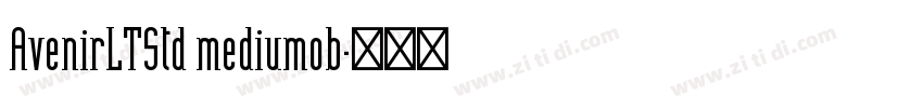 AvenirLTStd mediumob字体转换